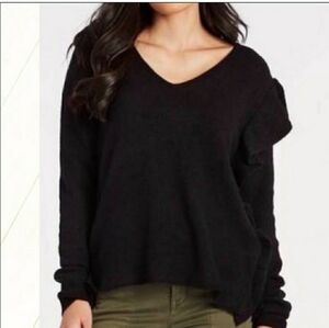 Anthropologie John + Jenn asymmetrical sweater S